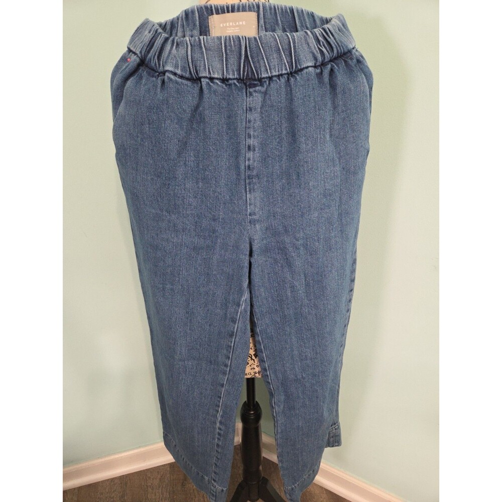Everlane The Easy Jean Women's 4 Elastic Waist Organic Cotton Waist Wide Leg